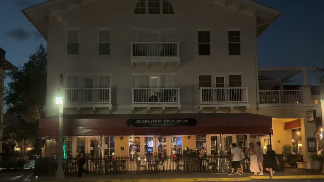 Celebration Florida at Night | POV Drive Through 