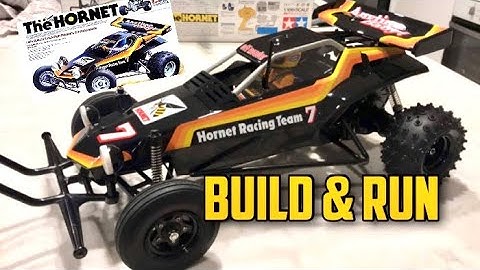 Tamiya Hornet 2wd RC Buggy Unboxing, Build & First Run. Kit 58336 - Subcriber RC Build!