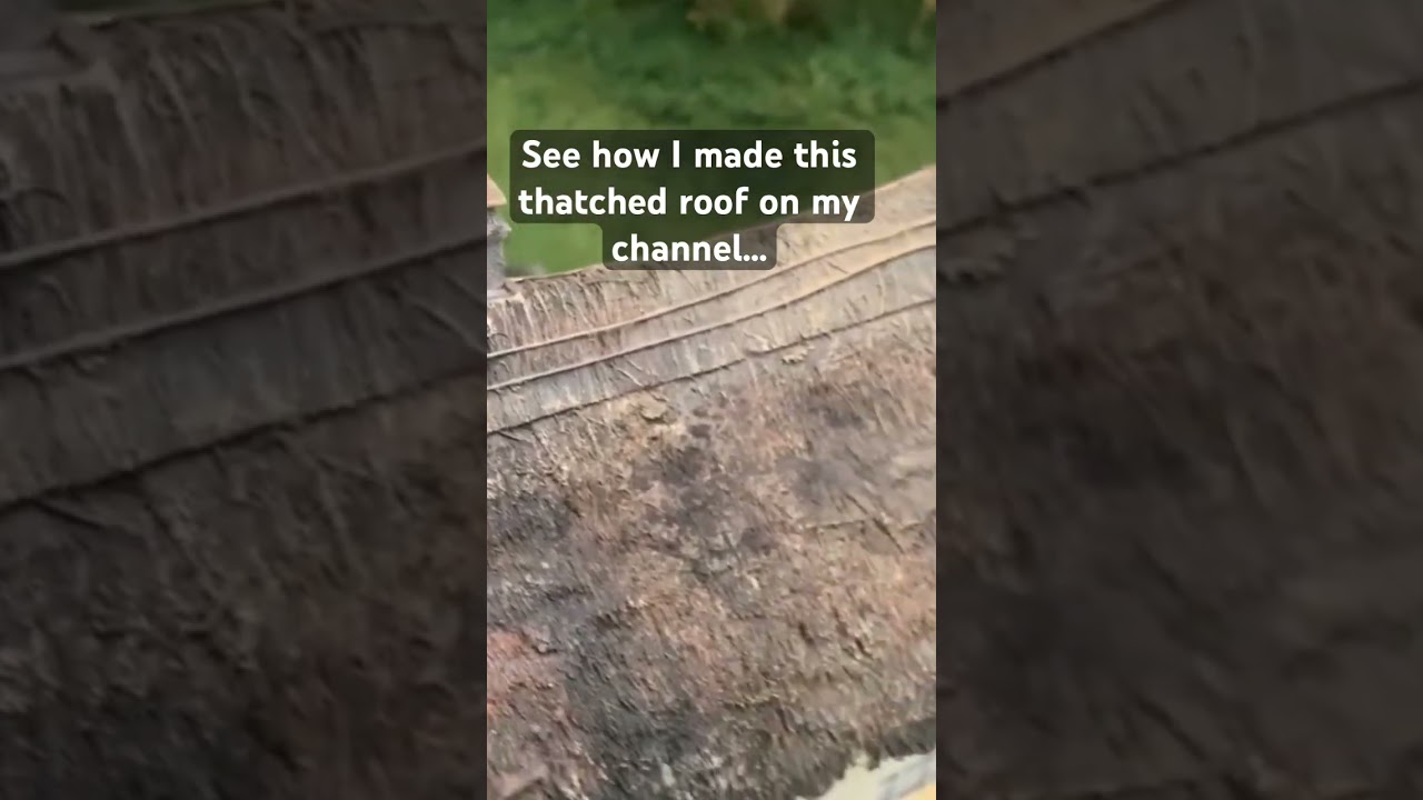 How to make a REALISTIC model thatched roof 
