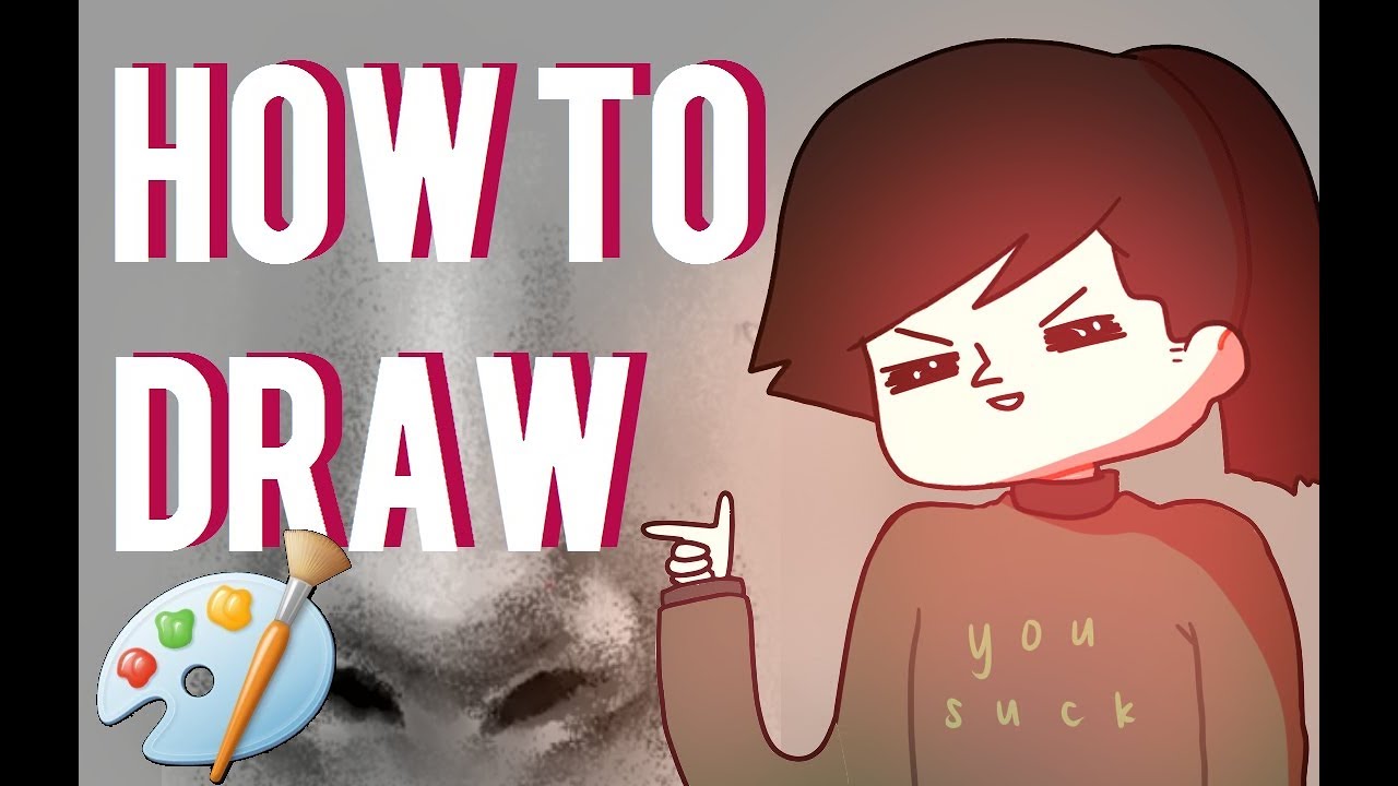 DRAW A REALISTIC NOSE IN 20 SECONDS! (not clickbait) - YouTube