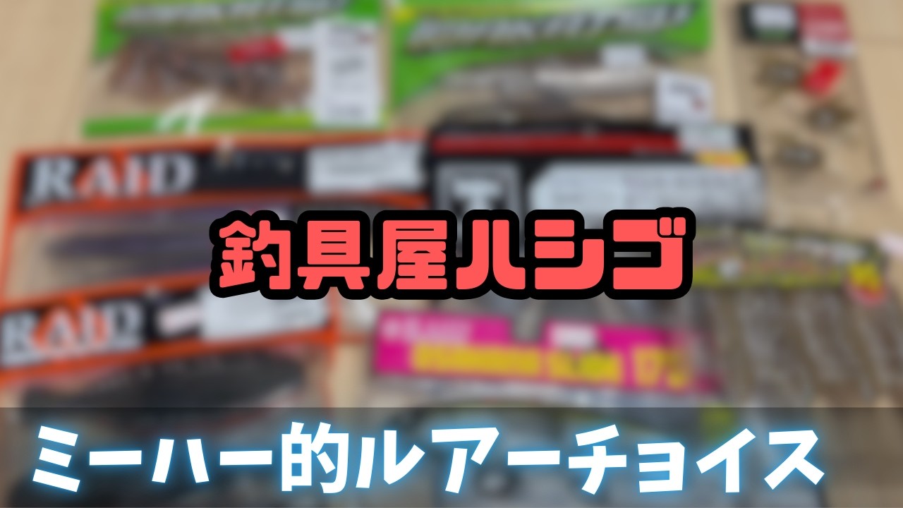 これがミーハー的ルアーチョイスだ！【新品・中古】