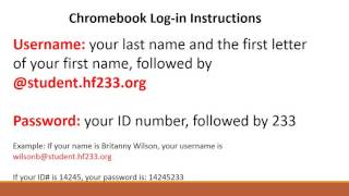 Chromebook login tutorial