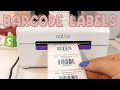 Creating barcodes  tutorial with shopify  rollo thermal printer  clothing tags  boutique tags