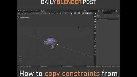 How to Copy Constraints in Blender