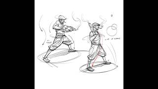Approaching gesture drawing and finding the line of action!