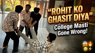 Day 122 at JECRC | Dost ko Ground pe Ghasit Diya 😈 (Rohit 😂) #raghavvlogs