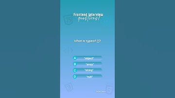 Frontend interview questions: Quiz 22 #javascript #react #interview #developer #coding  #programming
