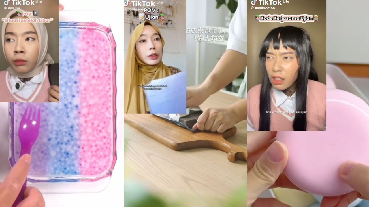 ✨ Kumpulan Tik tok POV anak sekolah x asmr random #2 📖🌼 | cr: auress