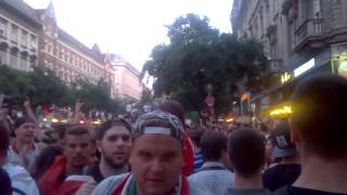 EURO 2016: Hungarian fans went crazy after the match Hungary vs. Portugal (22.06.2016.) screenshot 5