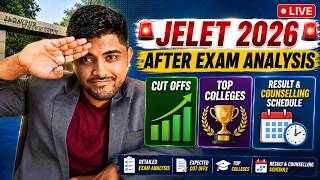 🚨 JELET 2026 AFTER EXAM ANALYSIS 🚨CUT OFFS 📈 | TOP COLLEGES 🏆 | RESULT & COUNSELLING SCHEDULE 📅
