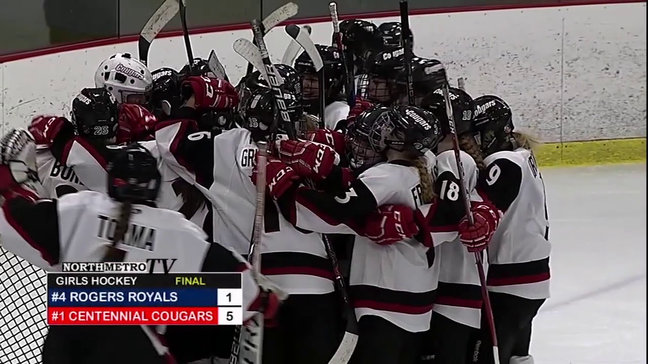 Girls Hockey: Rogers vs Centennial, 5AA S-F 2.13.18 - YouTube