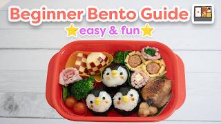 Beginner’s Guide to Cute Bento 🍱🐧🌻🍎🌸🍗 | 5 Easy Lunchbox Ideas