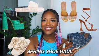 SPRING 2022 SHOE TRENDS + TRY-ON HAUL | CHANEL SANDALS, GUCCI SLIDES, BOTTEGA DUPES, MARNI + MORE