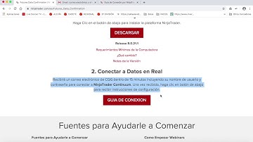 Obtener datos en mercado real en Ninjatrader 7 y 8 totalmente gratis ilimitadamente