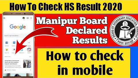 How to check HSE Result Manipur|How To Check COHSEM Result 2020||HSE Examination Result 2020|COHSEM