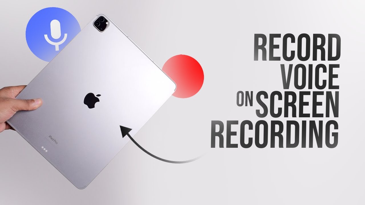 How to Record Voice while Screen Recording on iPad (tutorial