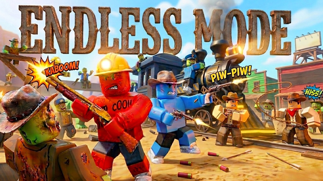 GIANT CROCODILE vs ENDLESS ZOMBIES! 🐊🔥 (Roblox Dead Rails) RedBlueDuo ...