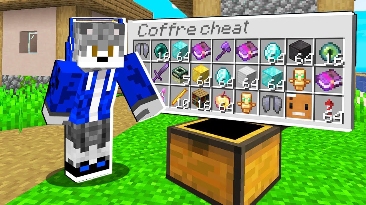 Minecraft mais les coffres de village sont surcheatés !!