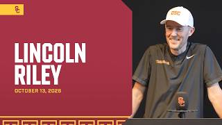 USC HC Lincoln Riley | Tuesday of the Trojans’ First Bye Week