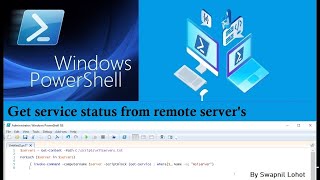 Get service status from remote server's using PowerShell screenshot 4