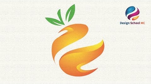 Circle Orange Logo Design Tutorial - 3D Fresh Logo in Adobe illustrator | Design School MC