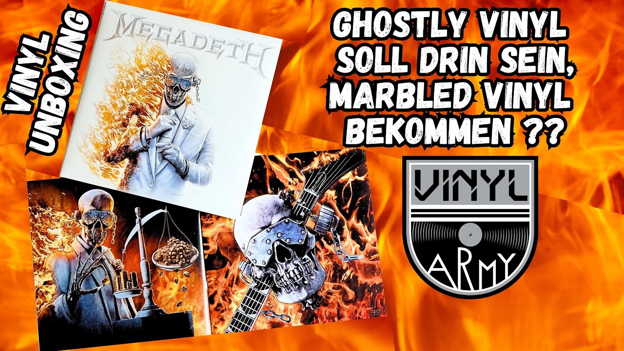 MEGADETH Vinyl Unboxing - Haben die das falsche Vinyl reingepackt ? Limited Edition Ghostly Vinyl