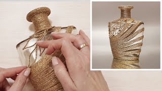 DIY😍Сделала красивый подарок подруге, а потом второй экземпляр себе. Декоративная ваза