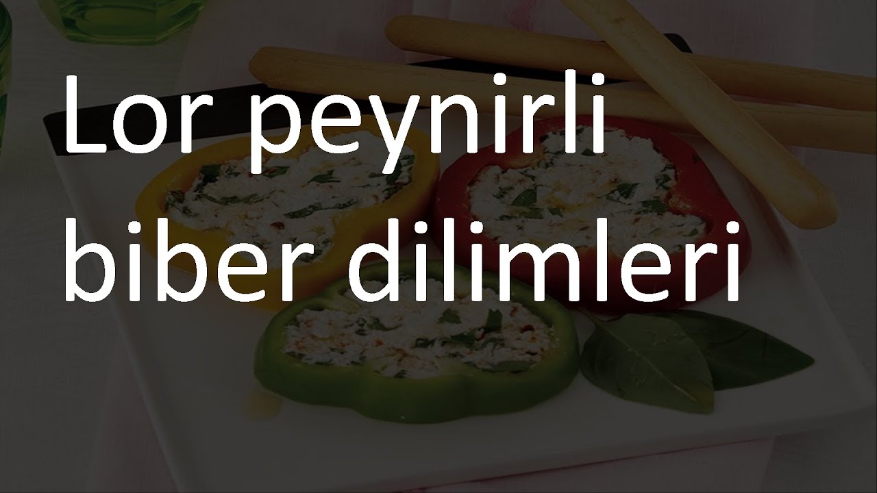 Peynirli Biber Dilimleri Peynirli Biber Dilimleri
