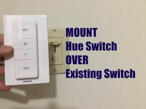 Cover a Switch with a Hue Dimmer Switch - YouTube