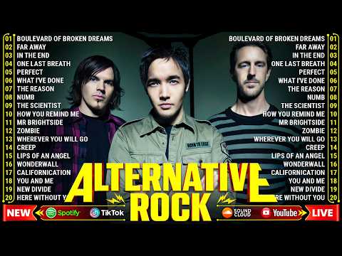 Hoobastank, Keane, Oasis, Coldplay, Audioslave, 3 Doors Down | Best Alternative Rock Songs 2000s