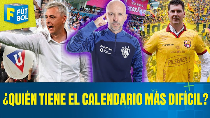 BARCELONA, LDU O IDV ¿QUIÉN TIENE EL CALENDARIO MÁS DIFÍCIL EN LAS PRÓXIMAS 5 FECHAS? l F DE FÚTBOL