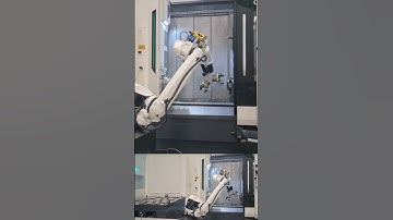 Robo2go on a CTX BETA 450TC, Loading and Unloading. #robot #cnc #manufacturing #dmgmori #5-Axis