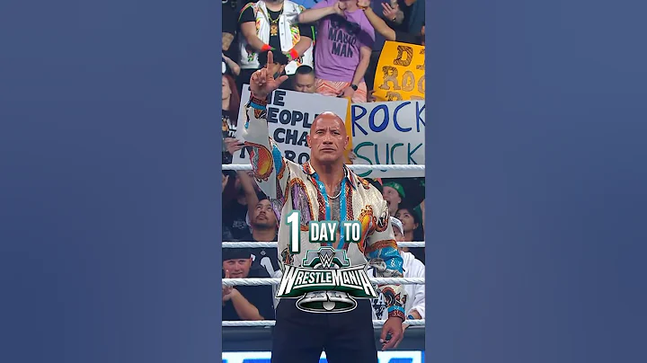 1 DAY TO #WrestleMania ☝🏼