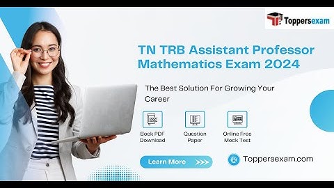 TN TRB ASSISTANT PROFESSOR MATHEMATICS Free Mock Practice 2024, Update Syllabus, Book in PDF
