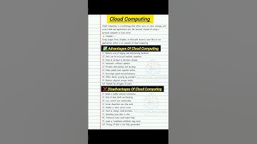 Cloud Computing ☁️🖥️ |✅  Advantages and ❌ Disadvantages | Easy Explanation for Exams..🚀