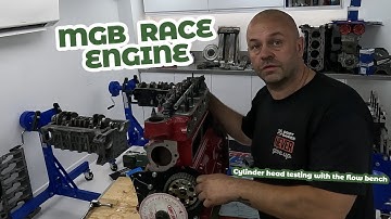 Mgb race engine, machined, flow tested, valve cut outs, cam timing set, engine reconditioning