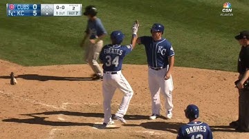 CHC@KC: Fuentes smacks a three-run shot to right