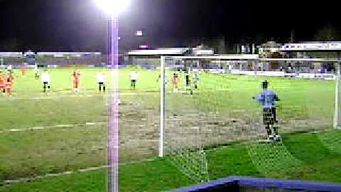Nick Crittenden Penalty Dorchester v Fisher Athletic