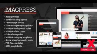 Preview iMagPress - Flat Magazine Theme TForest
