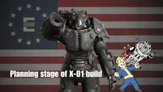 Planning stage of X-01 fallout power armor cosplay