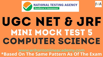 UGC NET & JRF CS | Mini Mock Test 5 | Computer Science Applications | NTA UGC NET Preparation