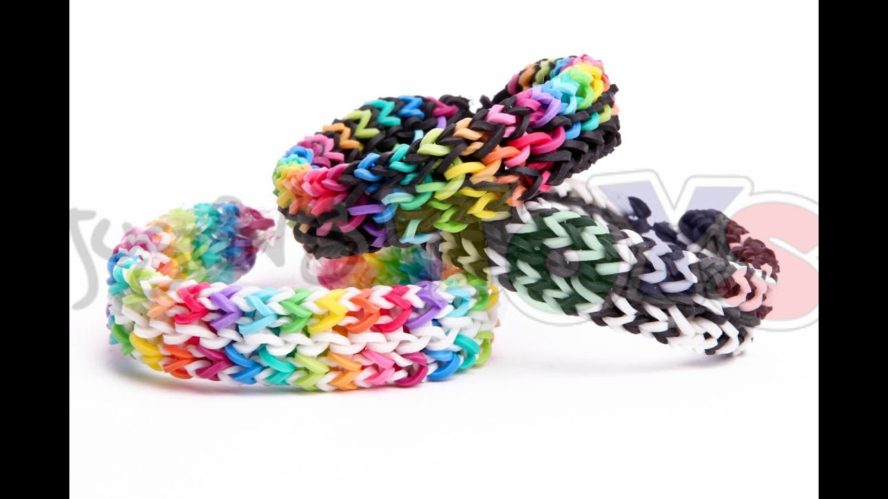 Rainbow Loom! DIY 5 Easy Rainbow Loom Bracelets without a Loom (DIY Loom  Bands) 