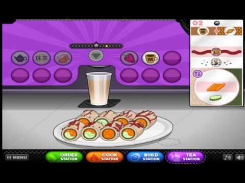 I Am Now A Sushi Chefpapas Sushiriacool Math Games Youtube - papas games cool math games sushiria