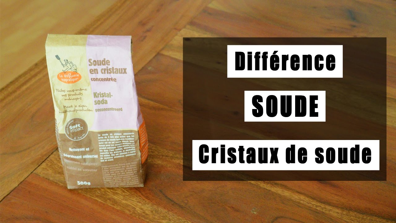 Cristaux de soude : quelle utilisation à la maison ? Différence