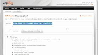 Creating An Emaildirect Api Key