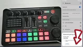 What is the use of the BT button and how to connect the mobile phone to the B1 podcast mixer? screenshot 4