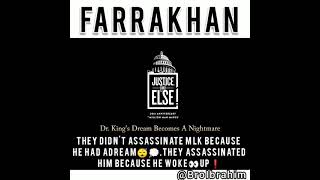 The Honorable Minister Louis Farrakhan speaks on The Truth of Dr. Martin Luther King Dream
