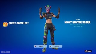 How To Get Night Hunter Scarr Skin FREE In Fortnite (Unlocked LEGO Night Hunter Scarr Style)