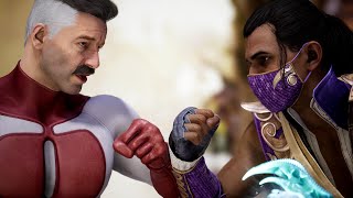 Stop. Please. Don't Hit Me With WATER | Omni-Man Vs Rain Intro Dialogues - Mortal Kombat 1