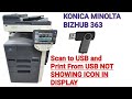 How to Enable Scan To USB in Konica Minolta Bizhub 363